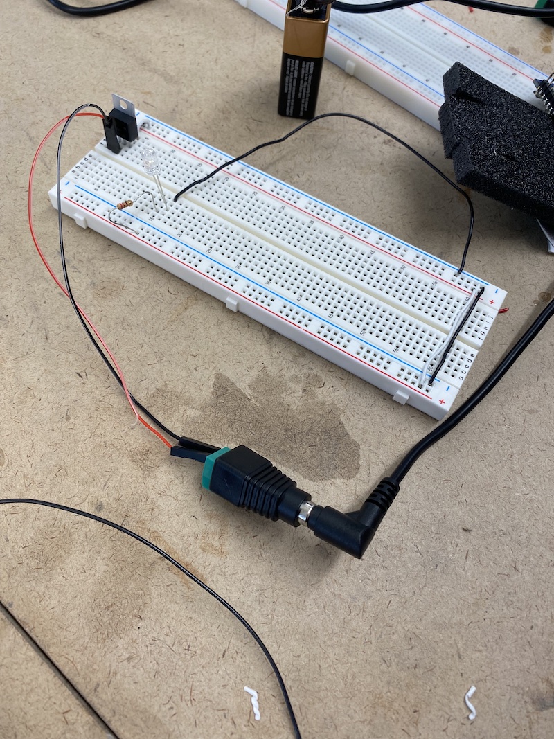 First attempt at wiring LED in that didn't work